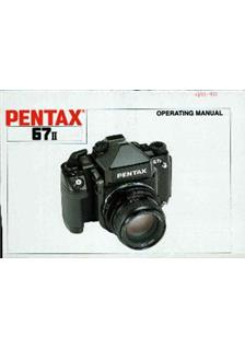 Pentax 67-2 manual. Camera Instructions.